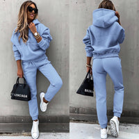 Conjunto de chándal mujer con sudadera oversize y pantalón jogger ceñido