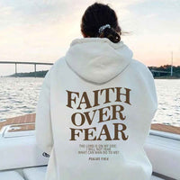 Sudadera de mujer con capucha de estampado motivacional