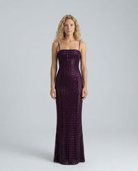 Vestido largo corte sirena de gala con corsé y palabra de honor