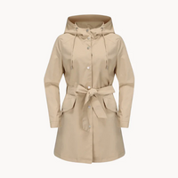 Estilosa gabardina impermeable de corte atemporal para looks smart casual