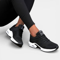 Relajadas zapatillas deportivas para mujer con cordones suela amortiguadora y transpirable